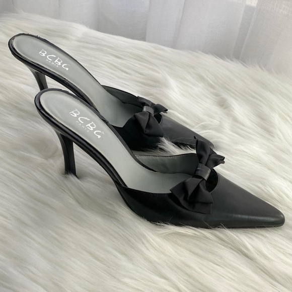 Y2K ribbon kitten heel pumps *FLAWS* - Picture 4 of 5